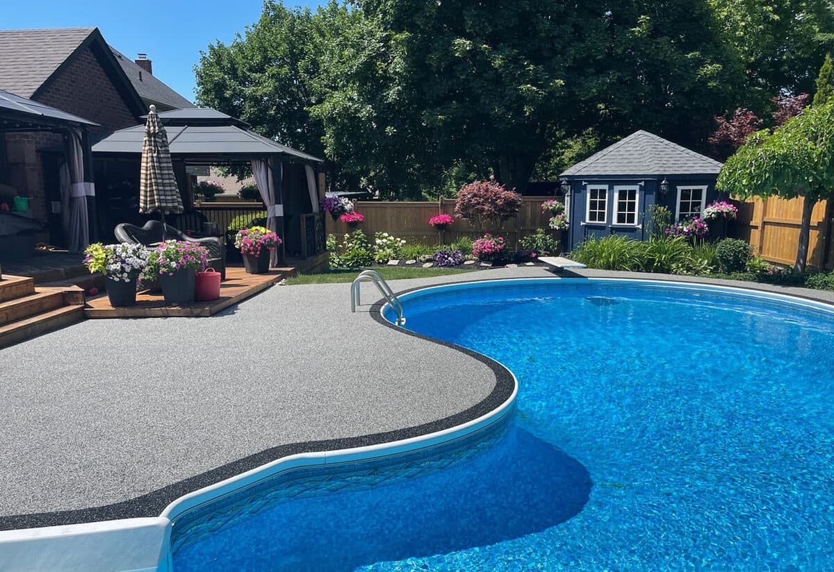 Rubber Pool Deck