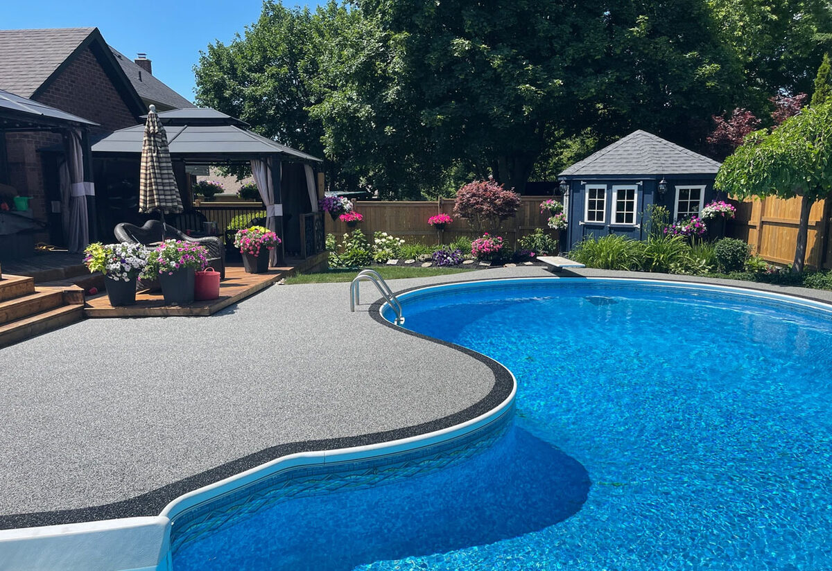 Rubber Pool Deck